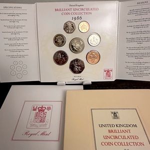 1986 United Kingdom Annual Coin Collection BU